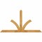 Ekena Millwork Richland Rough Sawn Timber Gable Bracket, Western Red Cedar, 72"W x 39"H x 2"D x 4"F, 13/12 Pitch GBW072X39X0204RIC00RWR - alternate 1